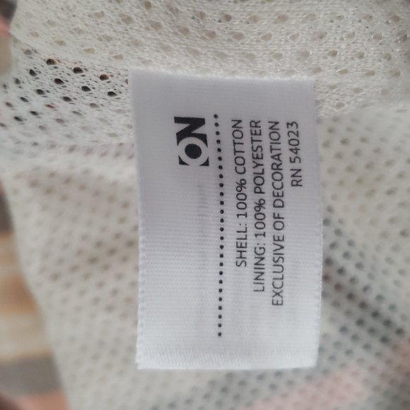 Old Navy plaid swim shorts tan, orange, brown. Pockets, built in brief. Size XXL - Picture 8 of 9